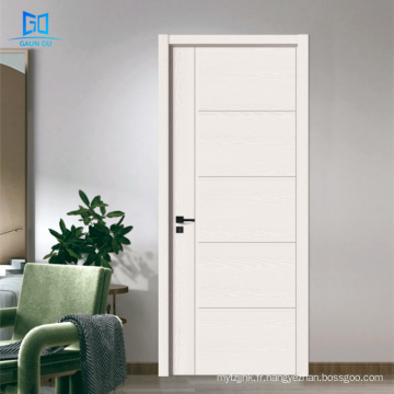 Design de porte en bois de fantaisie Porte d&#39;amorce blanche Designs de porte simple en bois Go-eh3